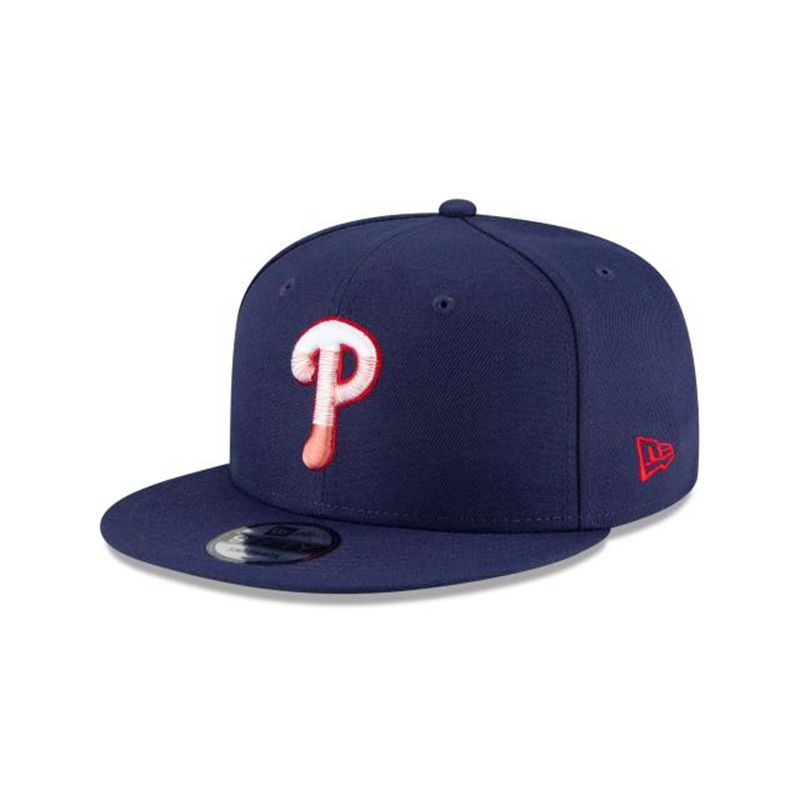 MLB Philadelphia Phillies Americana Fade 9Fifty Snapback (YMI1796) - Blue New Era Caps